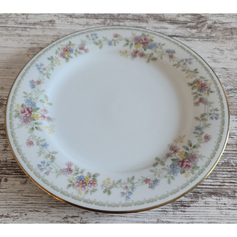 Mikasa Memory 8" Salad Plate Vintage Floral Gold Trim Fine China Replacement